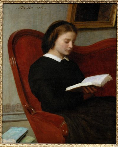 La liseuse - Čtenář od Henri Fantin-Latour