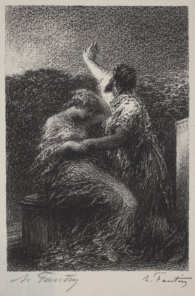 Mág Baltazar a Fatime od Henri Fantin-Latour