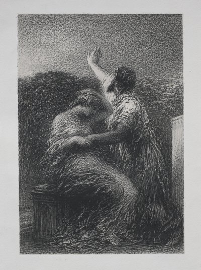 Mág Baltajar a Fatime od Henri Fantin-Latour