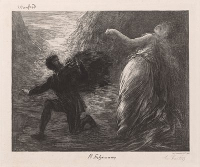 Manfred a Astarte od Henri Fantin-Latour