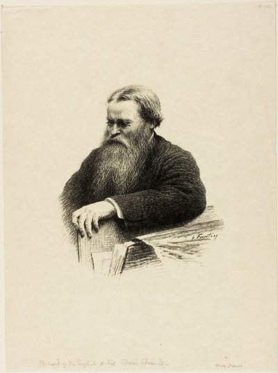 Portrét umělce Edwina Edwardse od Henri Fantin-Latour