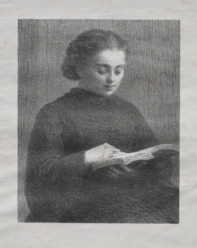 Čtení: Portrét umělcovy sestry od Henri Fantin-Latour