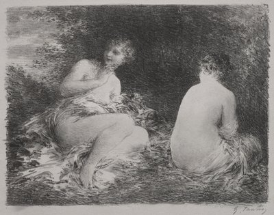 Koupající se od Ignace Henri Jean Fantin Latour