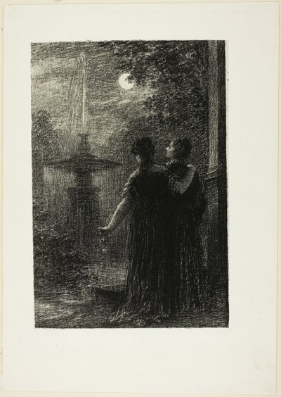 Beatrice a Benedikt, I. dějství: Nokturno z opery Hectora Berlioze "Beatrice a Benedikt" (1862) od Henri Fantin-Latour