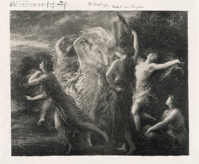Tanec Trojanů od Ignace Henri Jean Fantin Latour