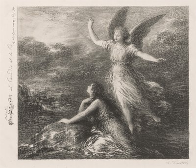 Debut z Paradise and the Peri (druhá deska) od Ignace Henri Jean Fantin-Latour