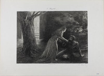 Debut Valkyrie od Ignace Henri Jean Fantin Latour