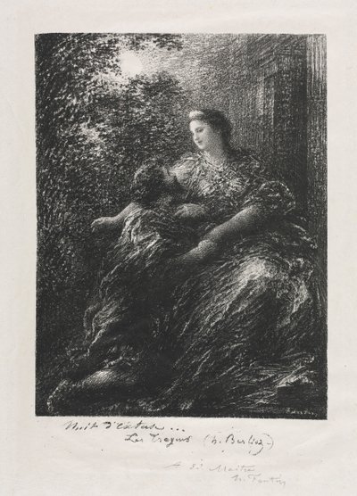 Duet Trojanů od Ignace Henri Jean Fantin Latour