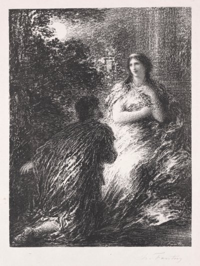 Duo trojských koní od Ignace Henri Jean Fantin Latour