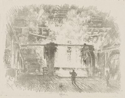 Anglická válečná práce: Výroba pancéřových plátů od Ignace Henri Jean Fantin-Latour