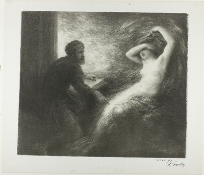 Evokace Kundry od Ignace Henri Jean Fantin Latour