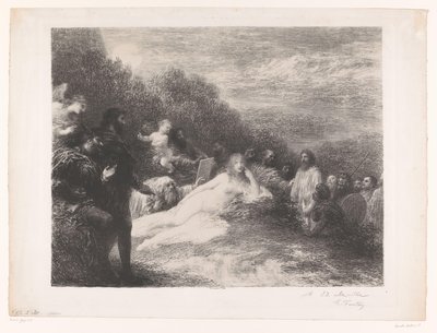 Faust a Mefisto vidí Helenu Trojskou Helene od Ignace Henri Jean Fantin Latour
