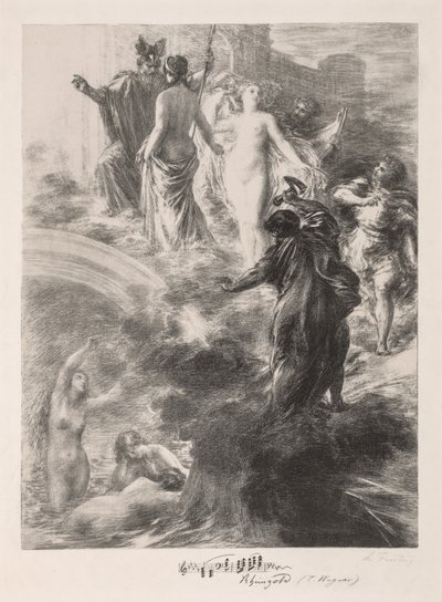 Finále Rhinegold od Ignace Henri Jean Fantin-Latour