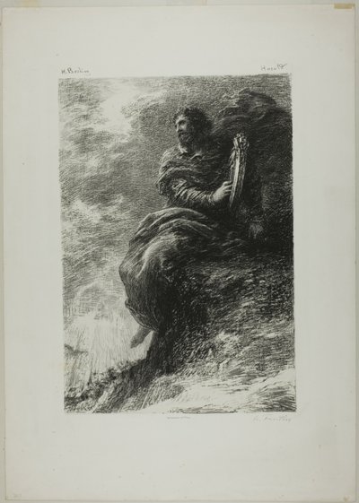 Harold: V horách od Ignace Henri Jean Fantin Latour