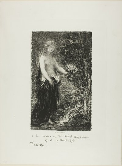 Na památku Roberta Schumanna od Ignace Henri Jean Fantin-Latour