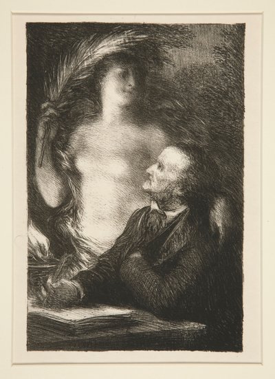 La Muse (Múza) od Ignace Henri Jean Fantin Latour