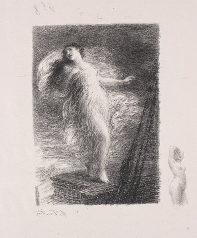 Mladá Tarentina od Ignace Henri Jean Fantin Latour