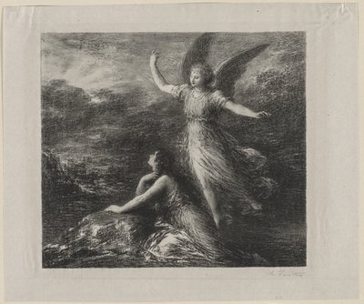 Ráj a Peri od Ignace Henri Jean Fantin-Latour