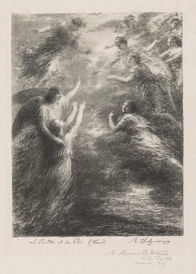Ráj a Peri od Ignace Henri Jean Fantin Latour