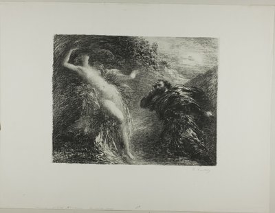 Manfred a Astartea, třetí deska od Ignace Henri Jean Fantin Latour