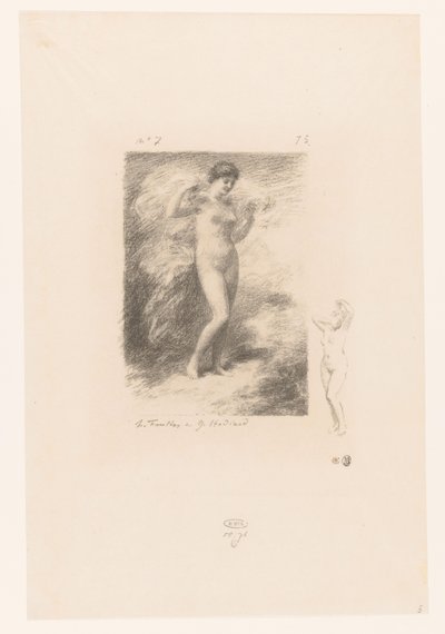 Neere potkal wapperende sluiera Neere Gedichten van André Chénier (název série) Ilustrace k Básním André Chéniera (název série) od Ignace Henri Jean Fantin Latour