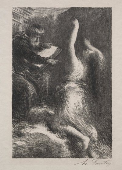 Parsifal, dějství II: Evokace Kundry od Ignace Henri Jean Fantin-Latour