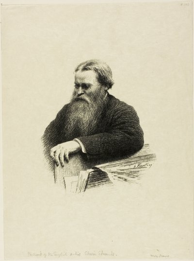 Portrét umělce Edwina Edwardse od Ignace Henri Jean Fantin Latour