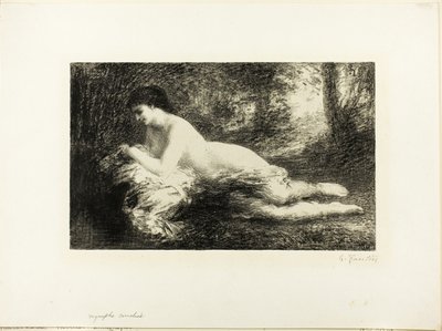 Snění od Ignace Henri Jean Fantin Latour