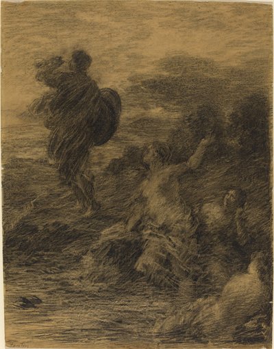 Siegfried a Rýnské panny od Ignace Henri Jean Fantin Latour