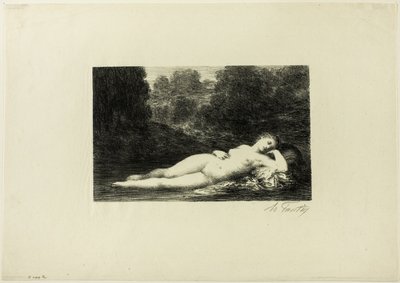 Tichá voda od Ignace Henri Jean Fantin Latour