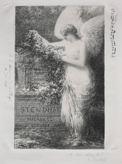 Ve Stendhalu od Ignace Henri Jean Fantin Latour