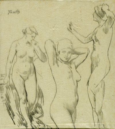 Studium [ženské akty] od Ignace Henri Jean Fantin Latour