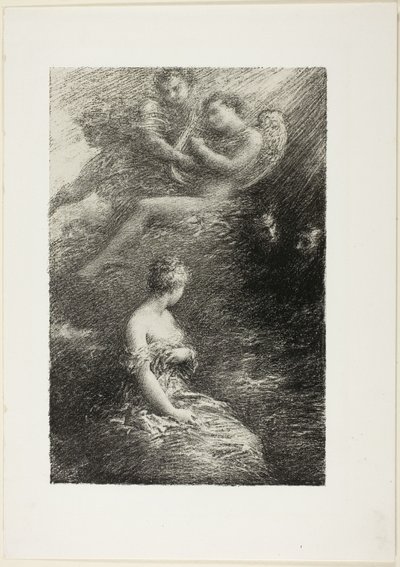 Faustovo zatracení: Vzhled Markéty od Ignace Henri Jean Fantin Latour