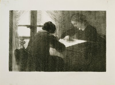 The Embroiderers, č. 2 od Ignace Henri Jean Fantin Latour