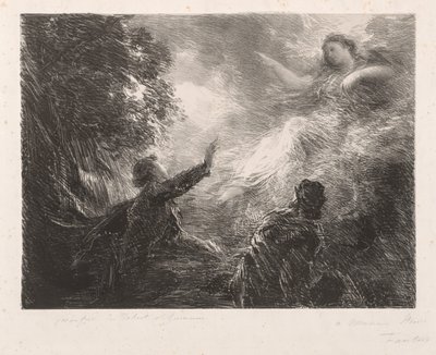 Víla z Alp od Ignace Henri Jean Fantin Latour