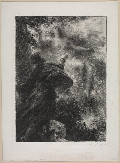 Víla z Alp od Ignace Henri Jean Fantin Latour