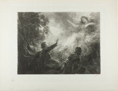 Víla z Alp od Ignace Henri Jean Fantin Latour