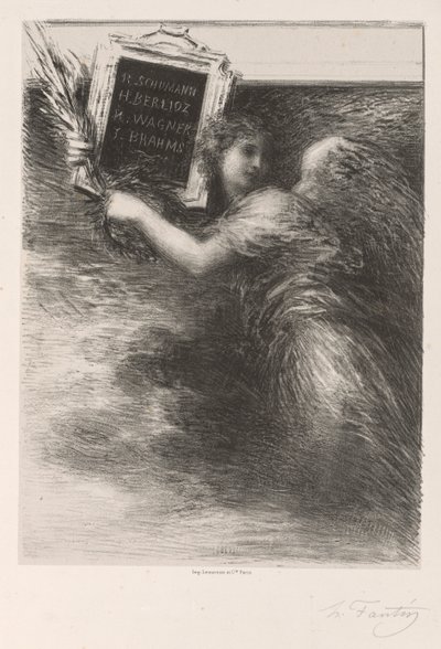 Génius hudby od Ignace Henri Jean Fantin Latour