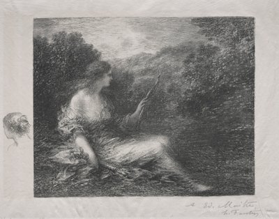 Lovkyně od Ignace Henri Jean Fantin Latour