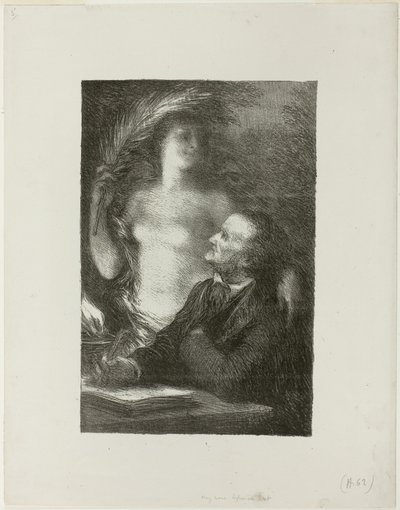 Můza od Ignace Henri Jean Fantin Latour