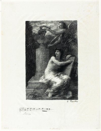Berliozovi, malý talíř od Ignace Henri Jean Fantin-Latour