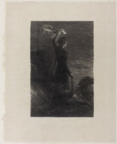 Tristan a Isolda, dějství II: Signál v noci od Ignace Henri Jean Fantin-Latour