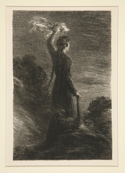 Tristan a Isolda: Akt II, Signál v noci od Ignace Henri Jean Fantin Latour
