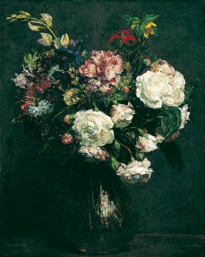 Váza s květinami od Henri Fantin-Latour