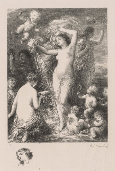 Venuše Anadyomene od Ignace Henri Jean Fantin Latour