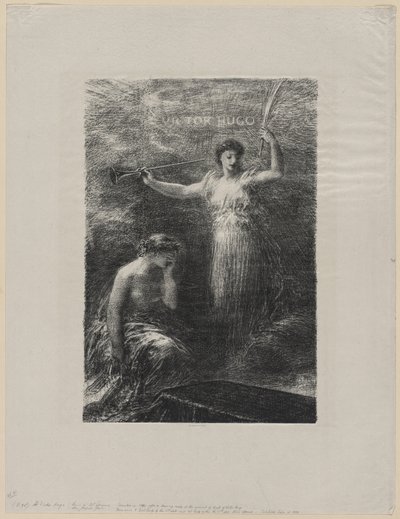 Pro Victora Huga od Ignace Henri Jean Fantin Latour