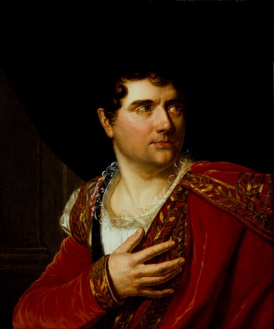 Portrét Jean-Baptiste-Sauveur Gavaudan 1772-1840, cca 1799. od Henri Françoiss Riesener