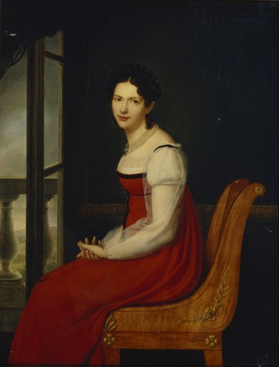 Portrét princezny Varvary Sergejevny Dolgorukové 1793-1833, rozené Gagariny, cca 1820 od Henri Françoiss Riesener