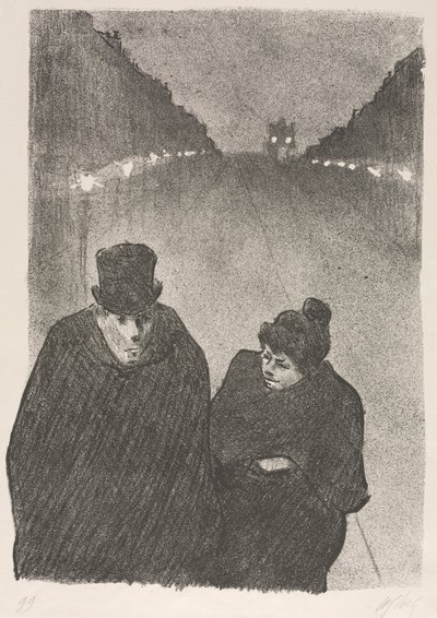 Ach, to je pravda, můj ubohý starče, byl bys první, komu bych nechal ujít jeho autobus..., od Henri Gabriel Ibels
