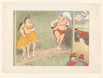 Tři herci na jevišti Představení Théâtre Libre (název seriálu) Les Programs du Théâtre Libre (název série) od Henri Gabriel Ibels